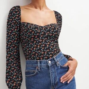 Reformation Reign Top - floral size 2